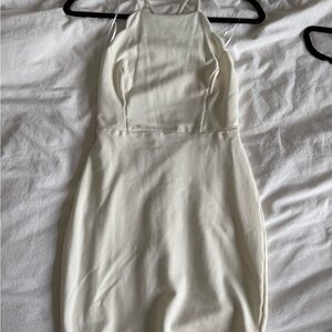 Lush Cream Strapless Dress